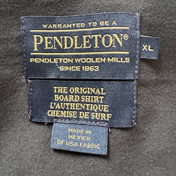 Pendleton Board Shirt Mens XL Green Blue Black Watch Tartan Wool Flannel Outdoor - Picture 11 of 13